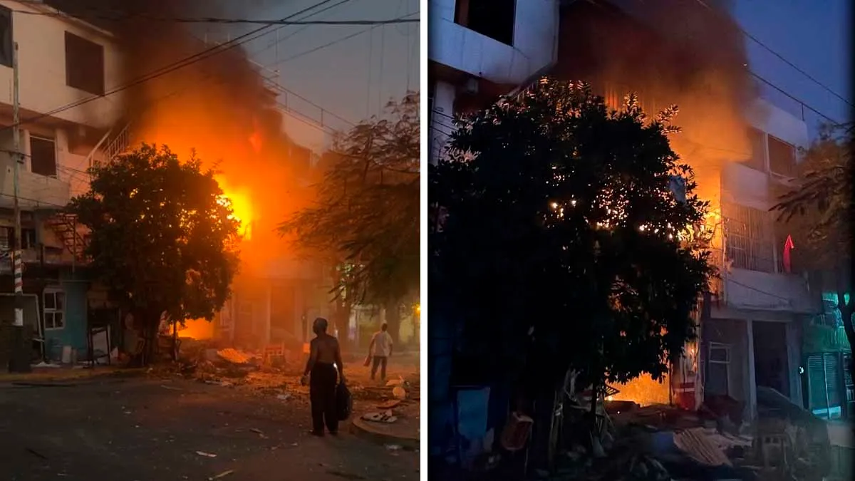 Se registra fuerte explosión en la colonia Progreso de Acapulco