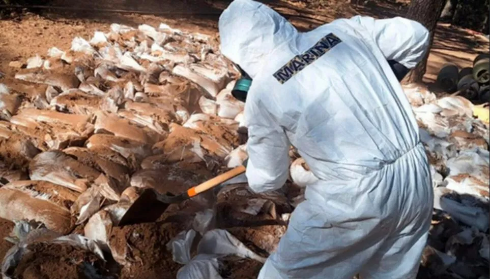 Gigantesco narcolaboratorio en Zacatecas podría pruducir 27 mil 930 kilos de metanfetaminas; Marina lo neutraliza