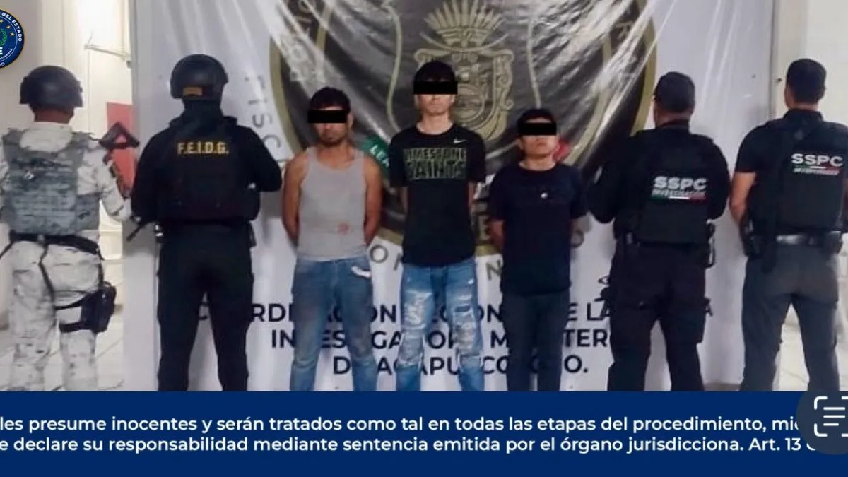 Vinculan a tres hombres por ataque a judiciales y narcomenudeo en Acapulco