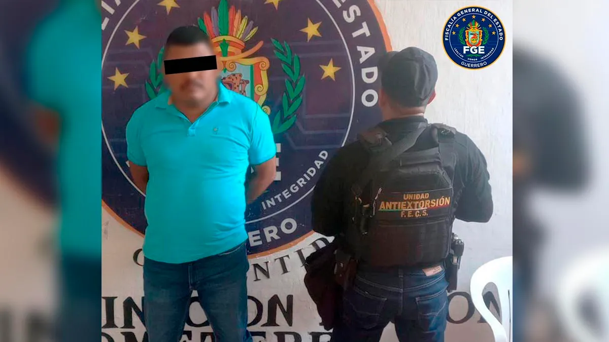 Detienen a presunto extorsionador en Ometepec, Guerrero