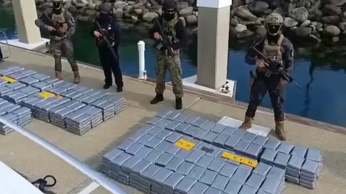 Costa Rica decomisa 840 kilos de cocaína ocultos en un lujoso yate tripulado por mexicanos