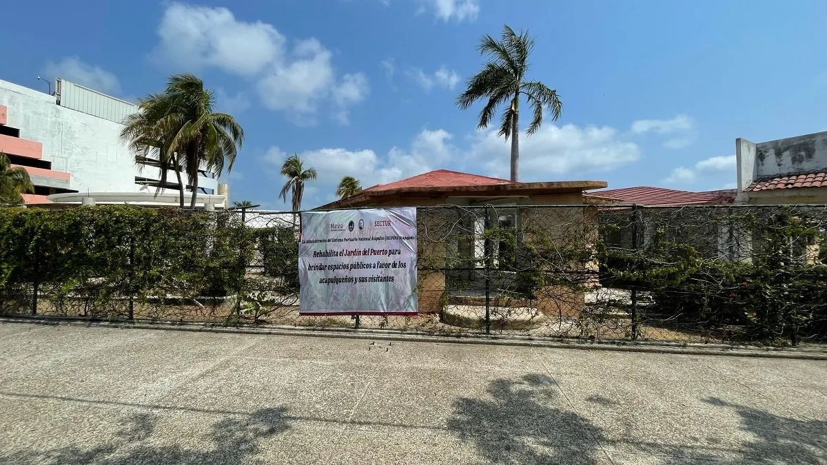 Inician obras de remodelación en Jardín del Puerto de Acapulco