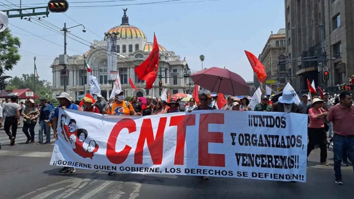 Protestas de la CNTE.