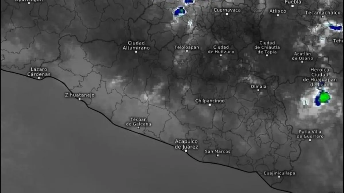 Pronostican lluvias y vientos fuertes en Guerrero por canal de baja presión