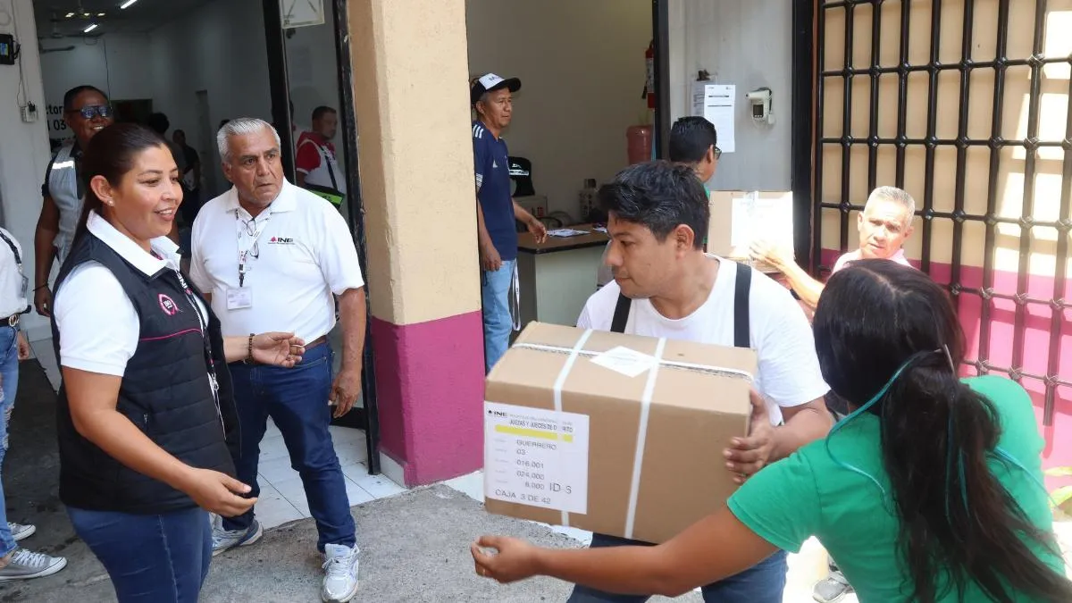 Boletas y material electoral para elección judicial llega a ciudades de Guerrero