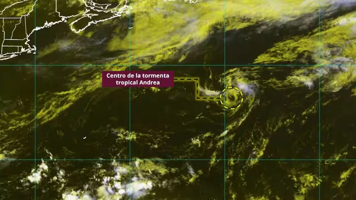 Ciclón tropical ‘Andrea‘ no representa ningún riesgo para México, informa el SMN