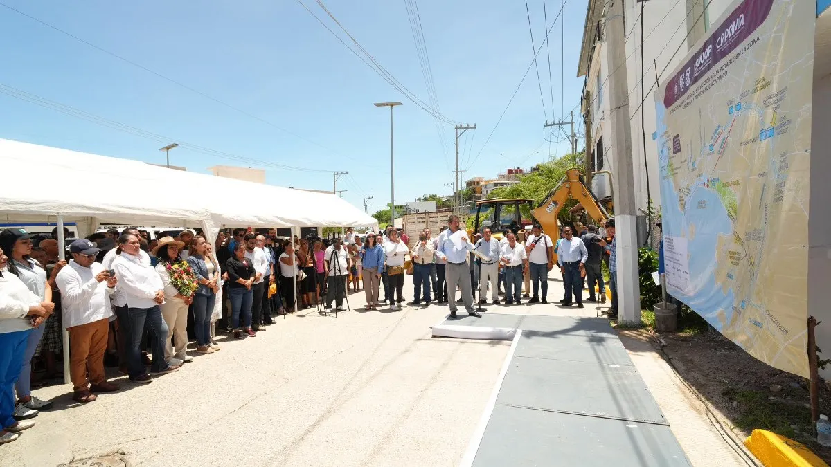 Inician obras de abastecimiento de agua potable en zona poniente de Acapulco