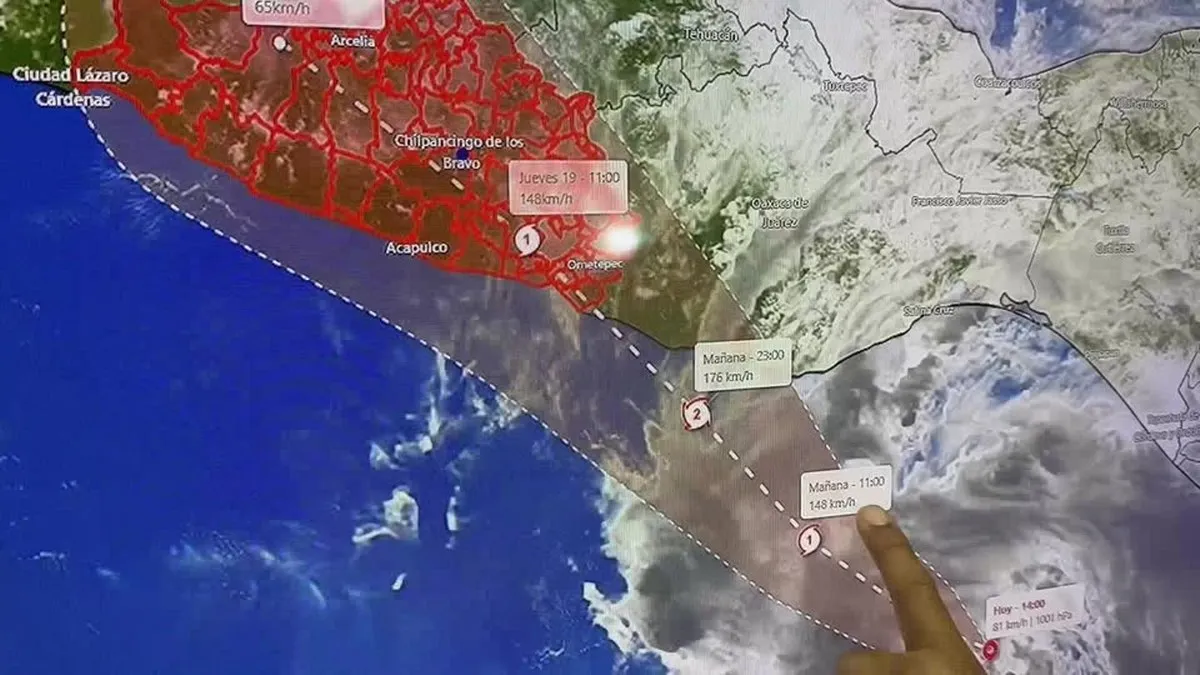 Así impactará Erick a todas las regiones de Guerrero; meteorólogo pide no minimizar riesgo