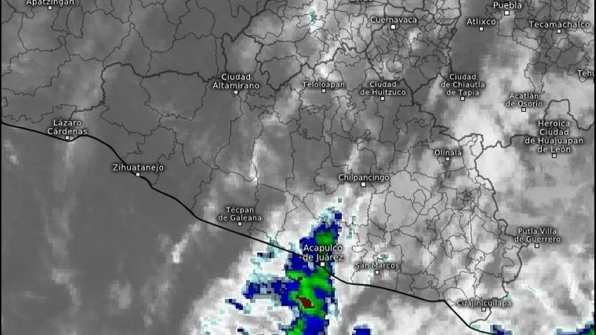 Prevén lluvias fuertes este sábado en municipios costeros de Guerrero