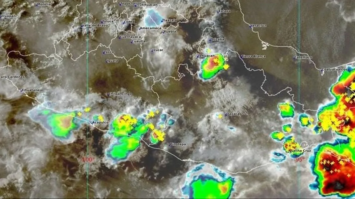 Pronostican lluvias intensas para esta noche en Guerrero