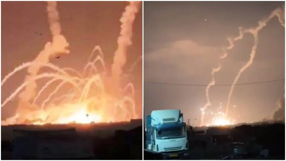 Misil explota en el mismo lugar.