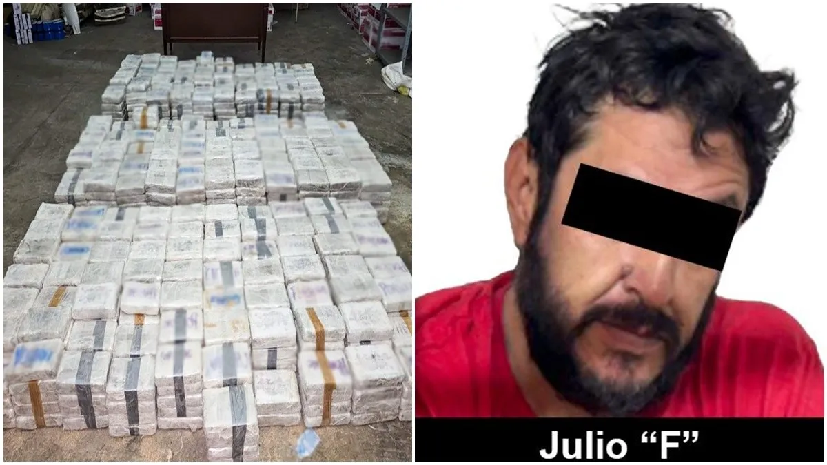 Mil 189 kilos 261 gramos de clorhidrato de cocaína.
