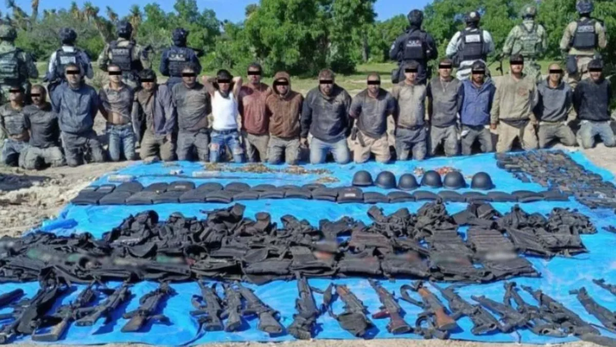 Caen 18 sicarios del CJNG mientras se adiestraban en un campamento en Aguascalientes con armas de alto poder