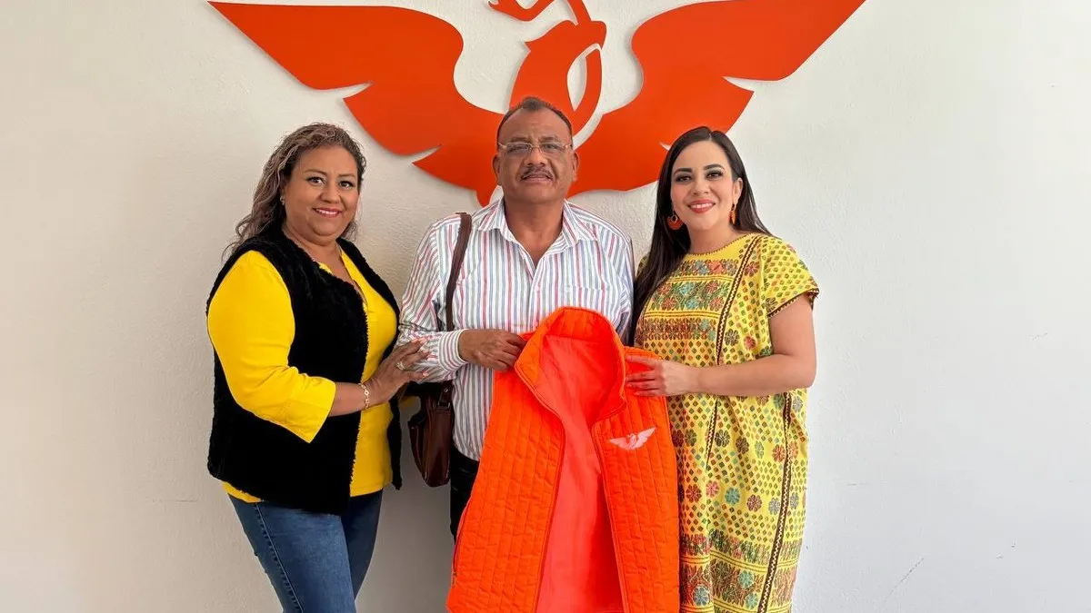Edilberto Jiménez, exregidor, se suma al Movimiento Ciudadano, Gaby Bernal, coordinadora estatal, le da la bienvenida