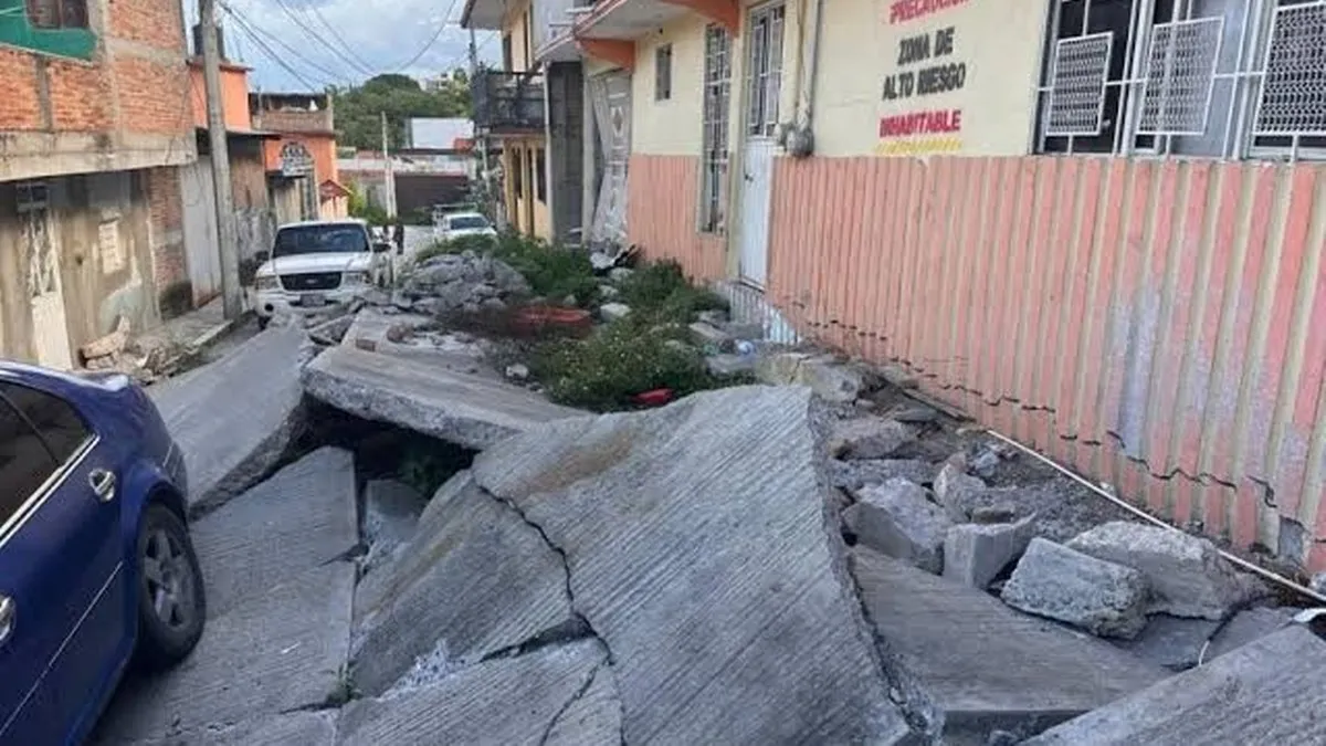 Suman 600 familias afectadas por falla geológica en Chilpancingo