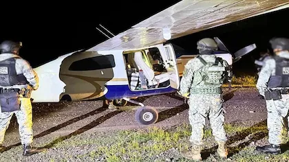 Capturan avioneta con media tonelada de cocaína procedente de El Salvador