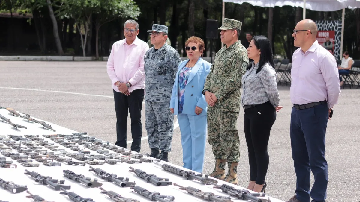 Destruyen 330 armas como parte de estrategia contra la violencia en Guerrero