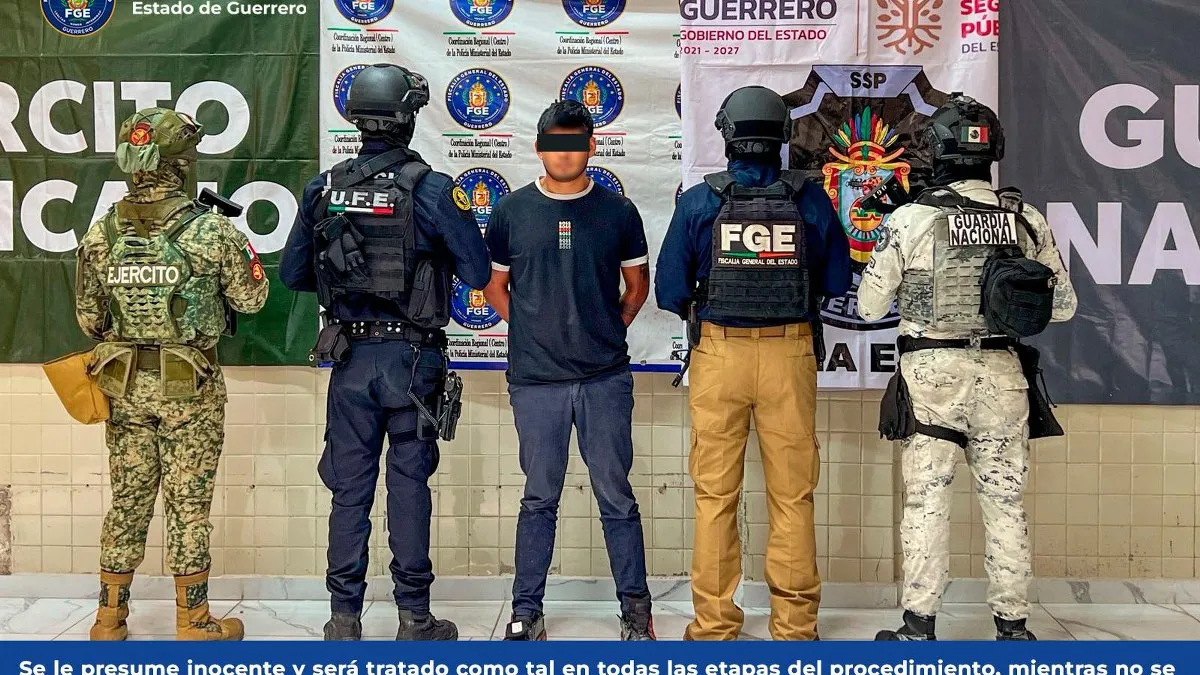 Cae “El Flaco” por homicidio en pleno centro de Chilpancingo