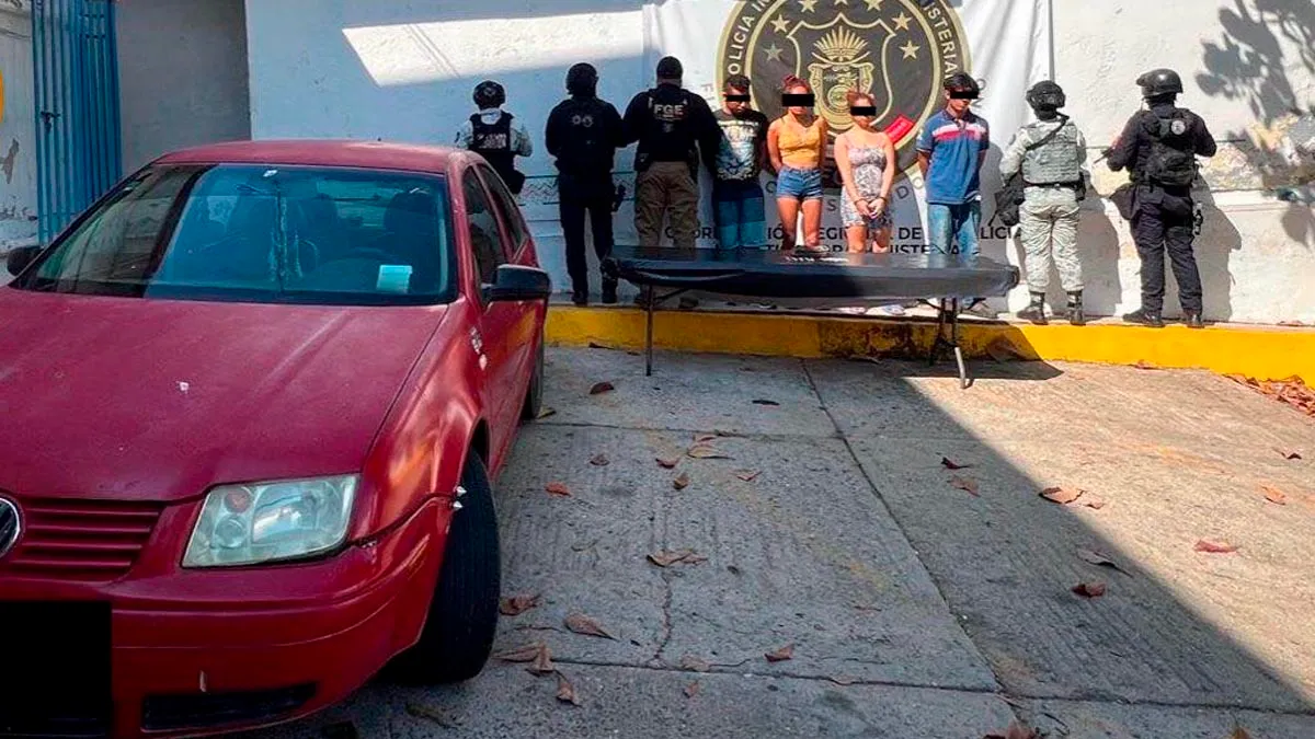 Cuatro personas detenidas en Acapulco por presunto narcomenudeo