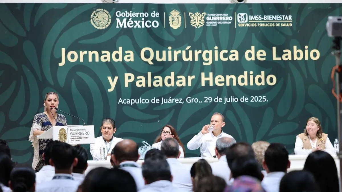 Evelyn Salgado anuncia jornada quirúrgica para menores con labio leporino y paladar hendido en Acapulco