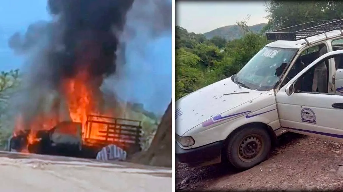 Violencia en La Montaña de Guerrero: ejecutan a tres e incendian un vehículo