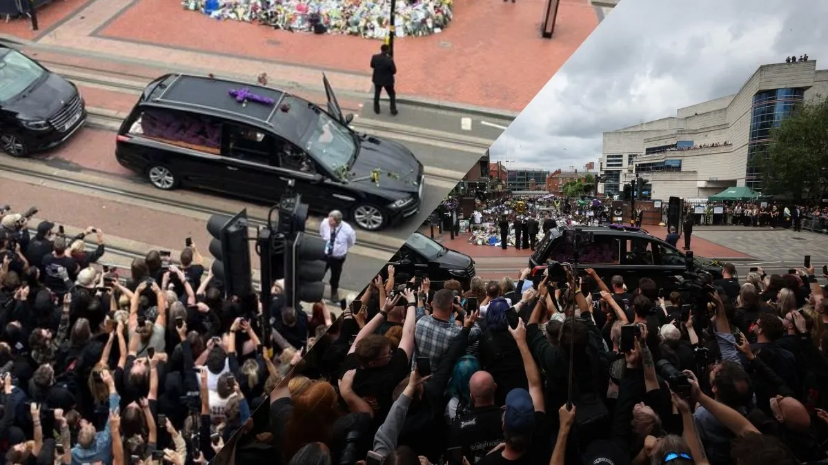 Inglaterra da último adiós a Ozzy Osbourne con emotivo cortejo fúnebre ante miles de personas