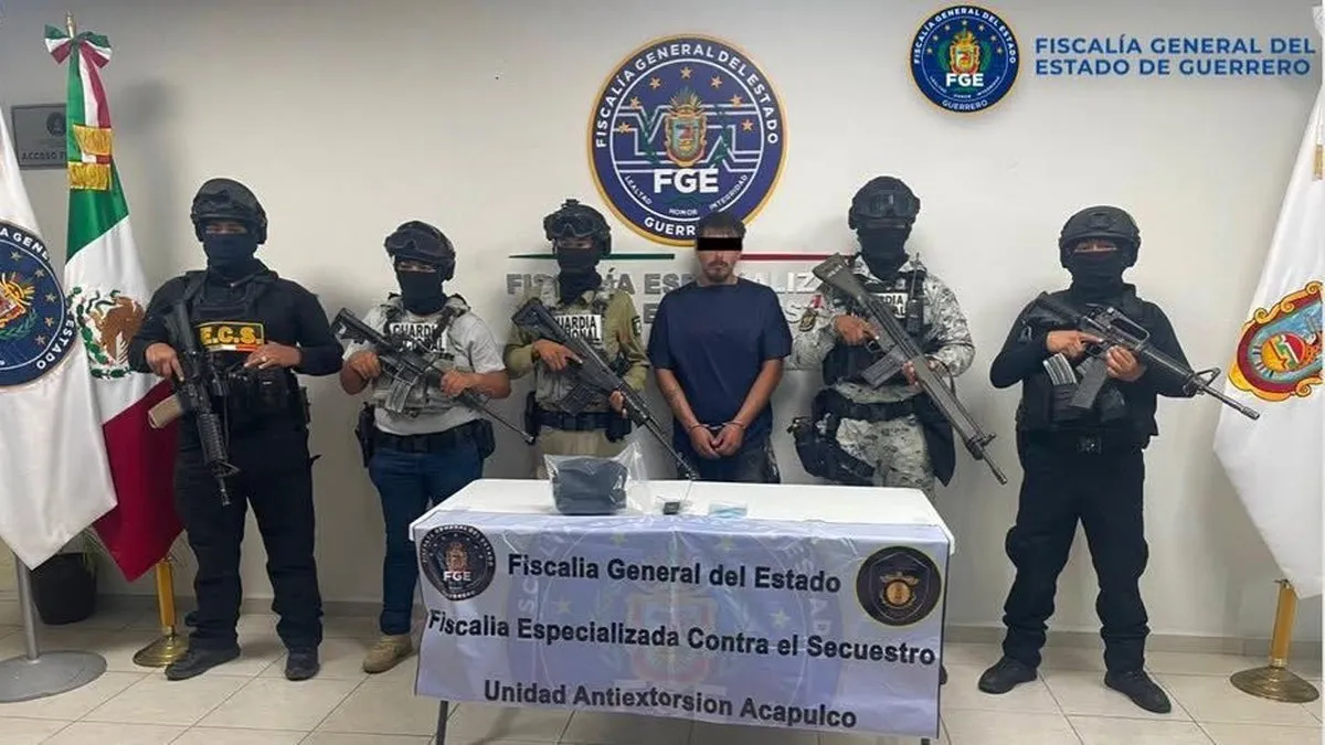 Fiscalía de Guerrero captura a presunto operador del grupo delictivo “Los Toluqueños” en Acapulco