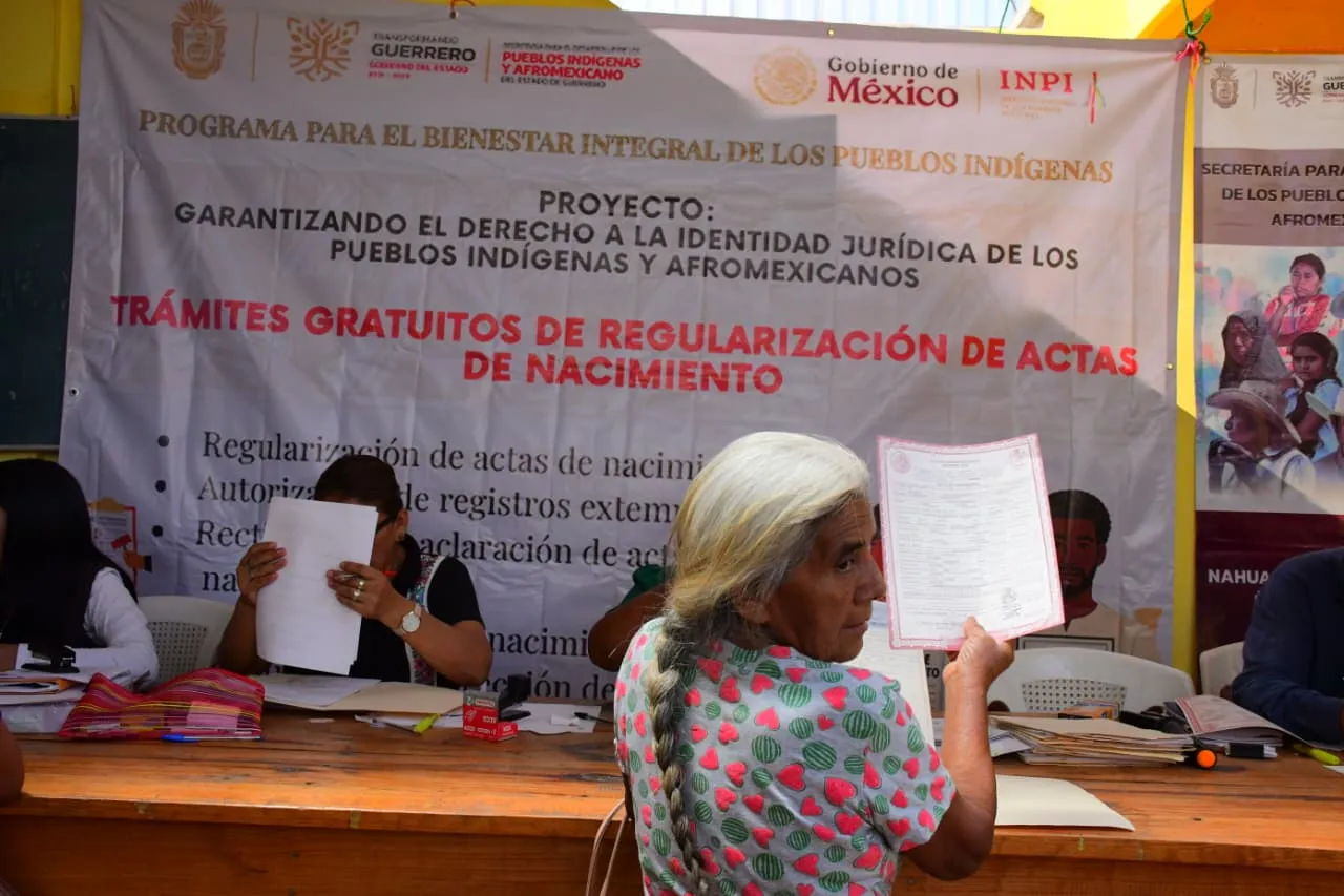 Gobierno de Guerrero llevará trámites de identidad gratuitos a comunidades indígenas