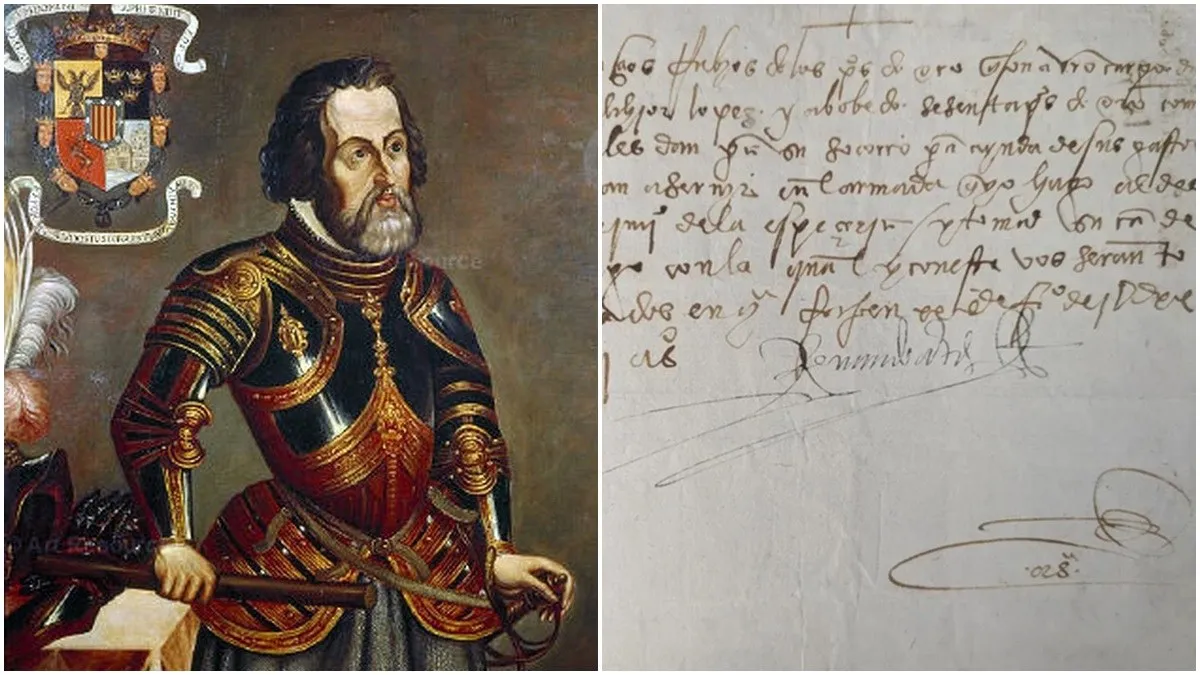 FBI regresa a México documento robado firmado por el conquistador español Hernán Cortés