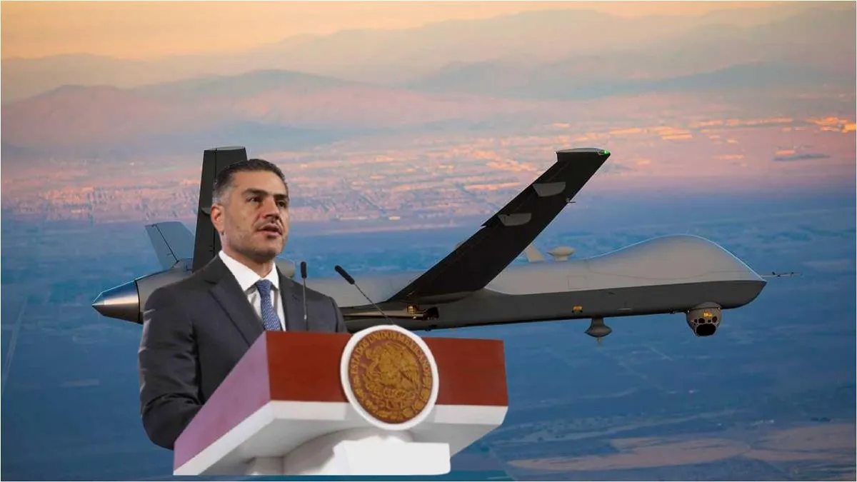Drones de EU vuelan en territorio nacional para apoyar investigaciones, revela García Harfuch