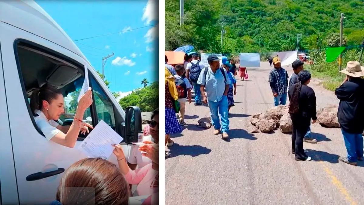 Interceptan a Sheinbaum en Guerrero y destraba bloqueo de tres días