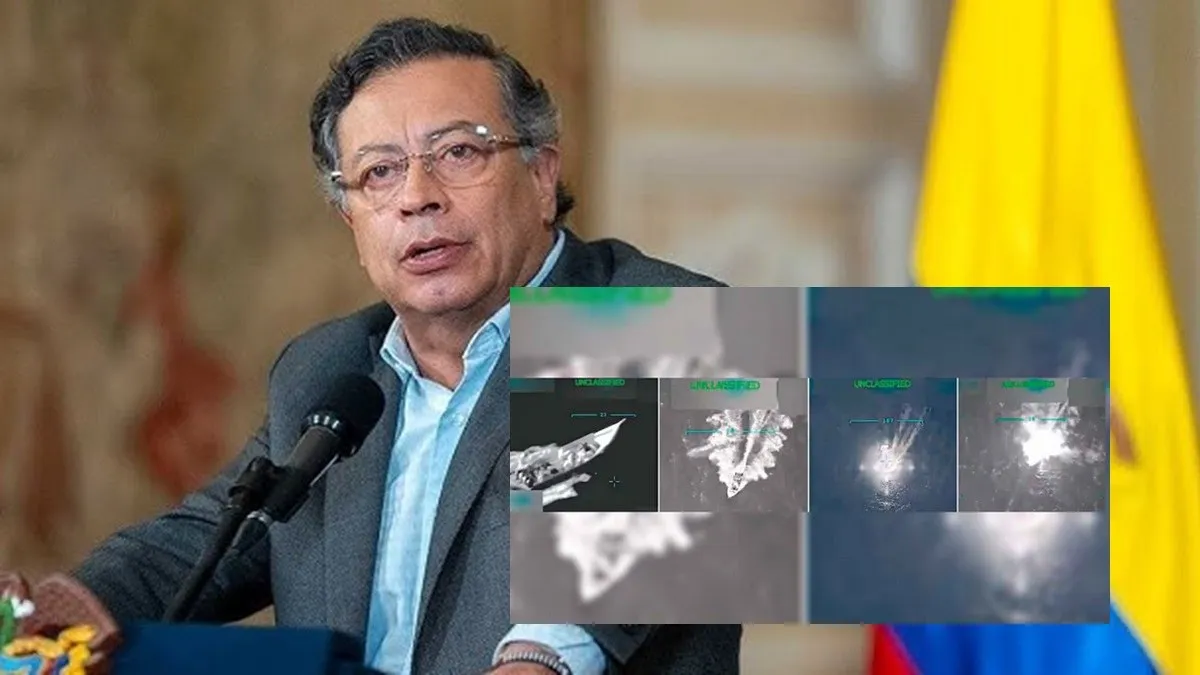 Gustavo Petro califica de "asesinato" el ataque de EU a un barco con supuestos narcoterroristas