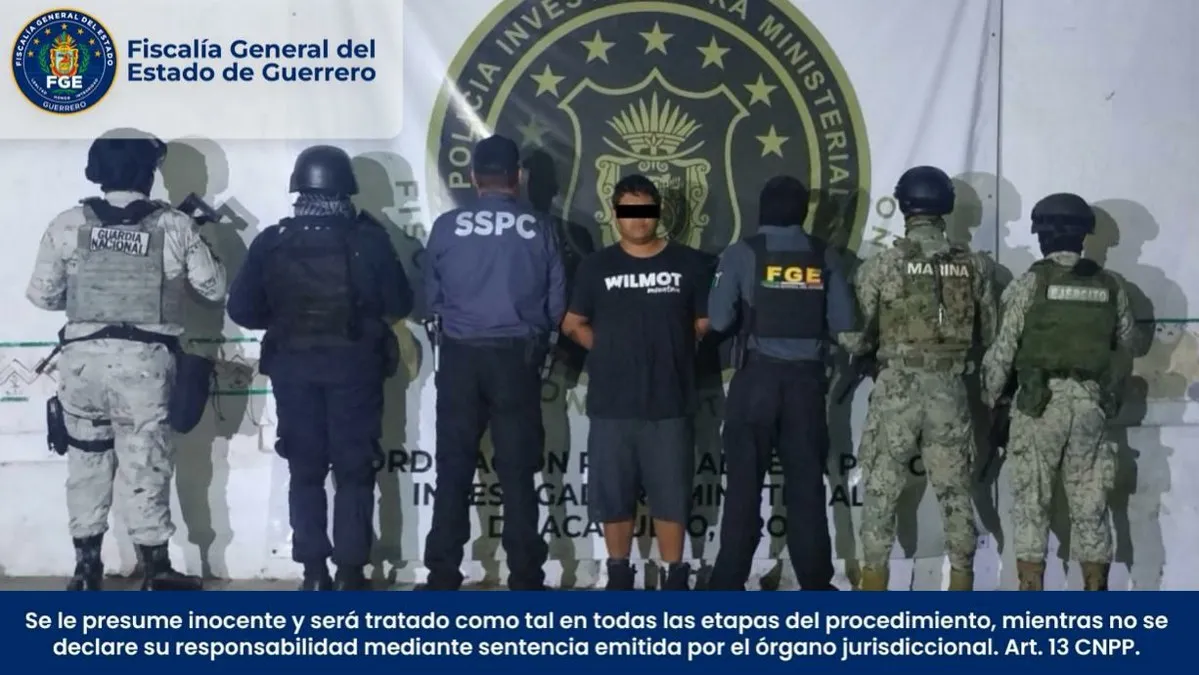 Detienen a René “N” por homicidio de un taxista en Acapulco