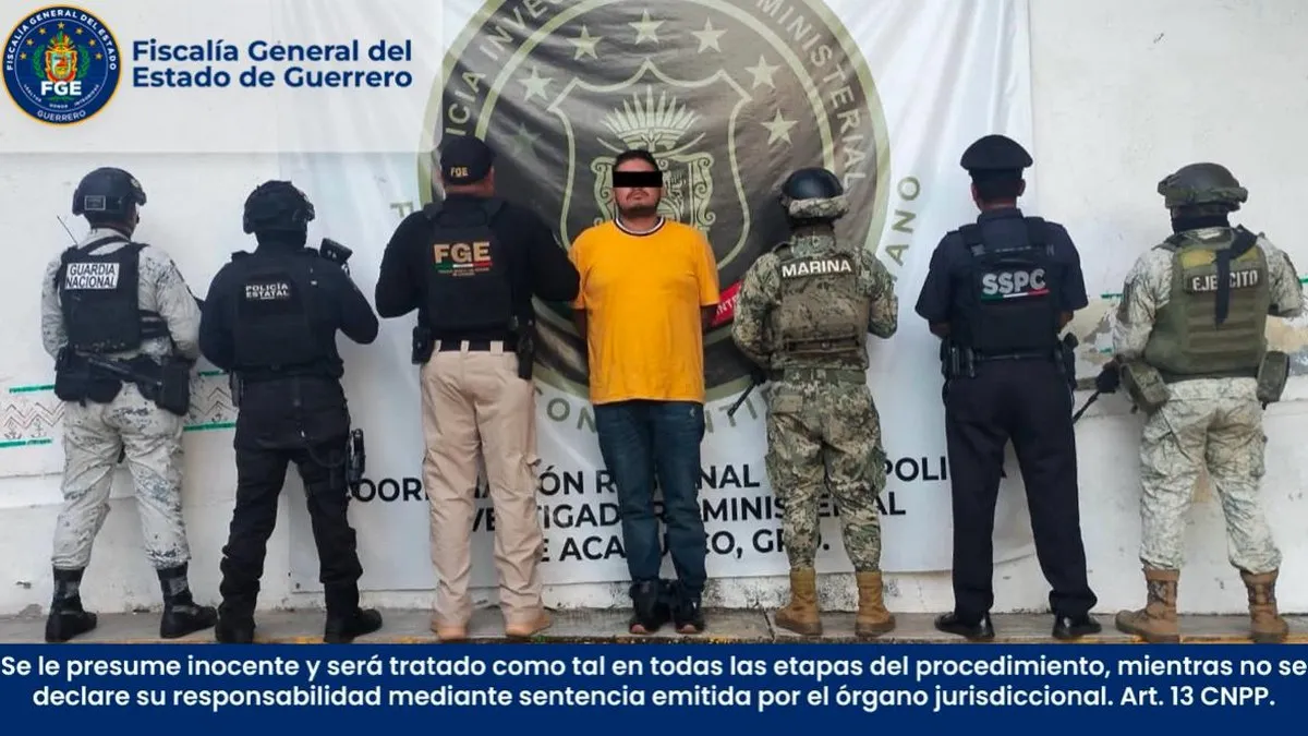 Cae “El Oso”, presunto líder del CIDA, por doble homicidio calificado en Acapulco