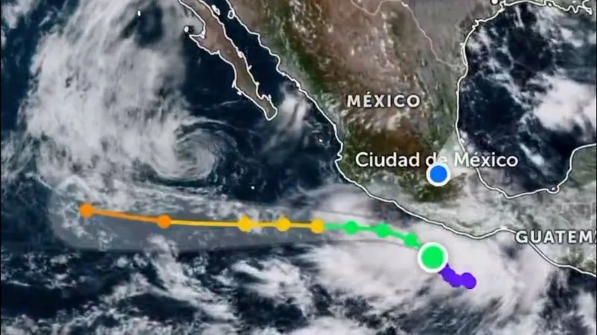 'Narda', se aleja de las costas mexicanas pero antes dejará lluvias intensas en 4 estados