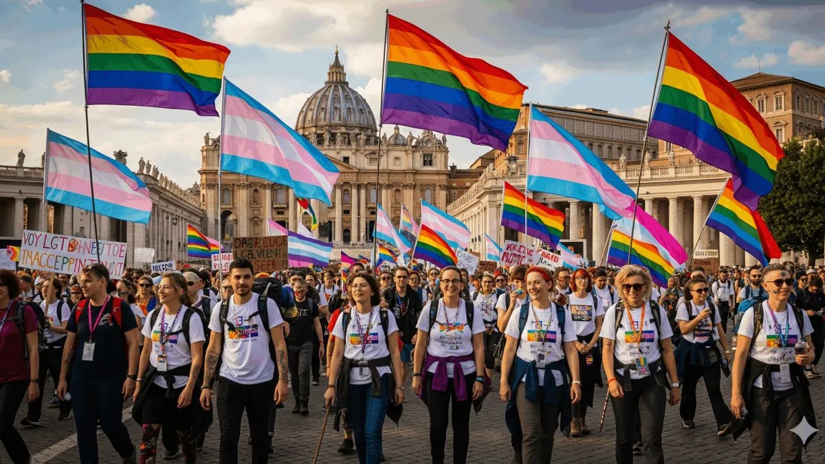 Un paso más hacia la inclusión; llega a Roma la primera gran peregrinación oficial LGBT+