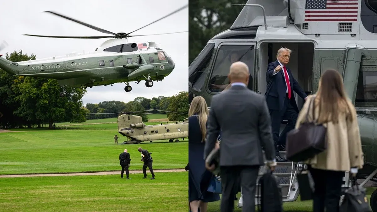 Aterrizaje de emergencia en Reino Unido: Marine One de Trump sufre "problema hidráulico"