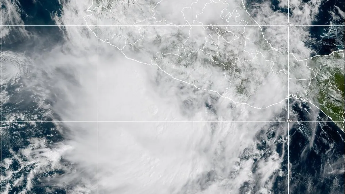 Se forma la depresión tropical Diecisiete-E frente a Guerrero