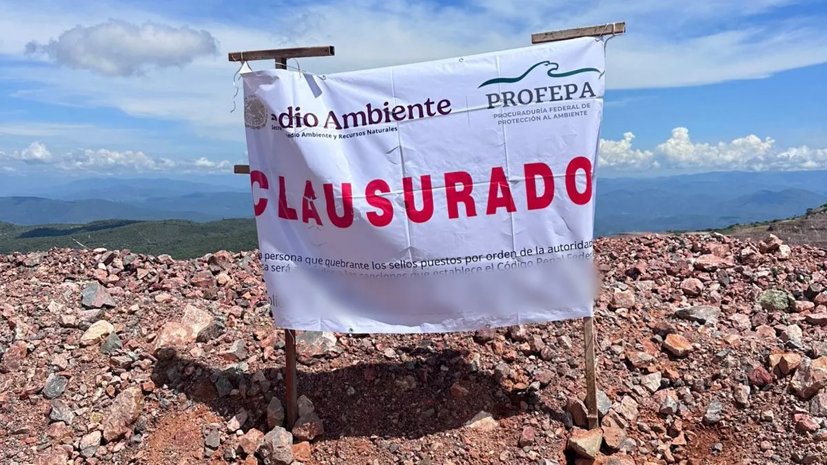 Profepa clausura cinco áreas de la minera Los Filos en Guerrero