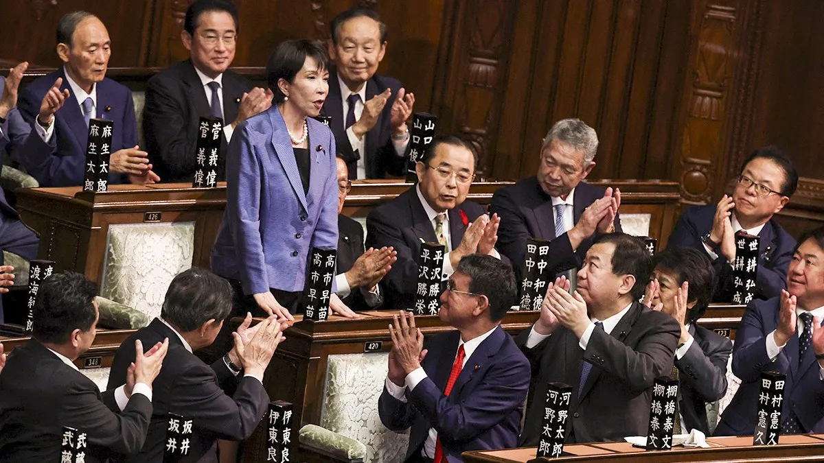 Sanae Takaichi, la 'dama de hierro japonesa', hace historia: es la primera mujer primera ministra