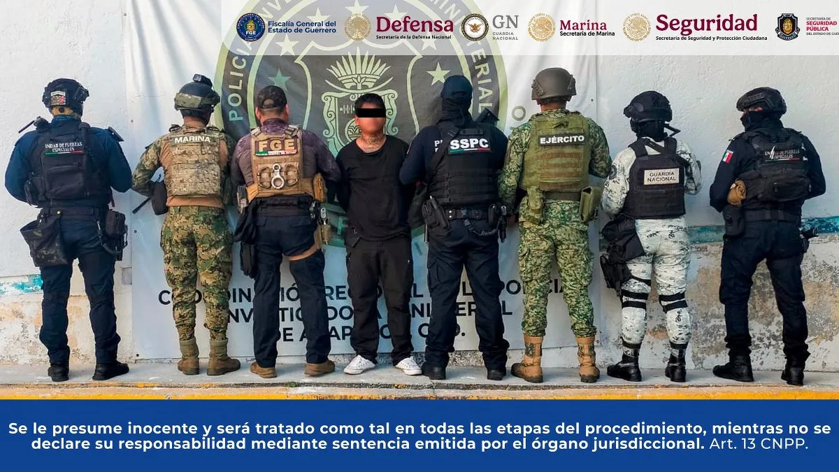 Capturan a “El 8”, presunto asesino de policía en Acapulco