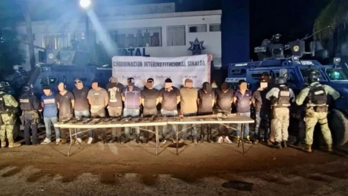 Golpe doble en Sinaloa: capturan a “L-12” del CJNG y a 14 presuntos Chapitos
