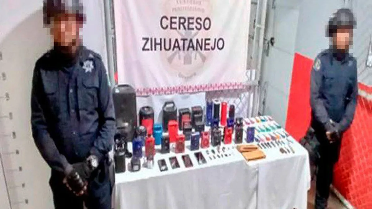 Aseguran armas hechizas, droga y celulares en el CERESO de Zihuatanejo
