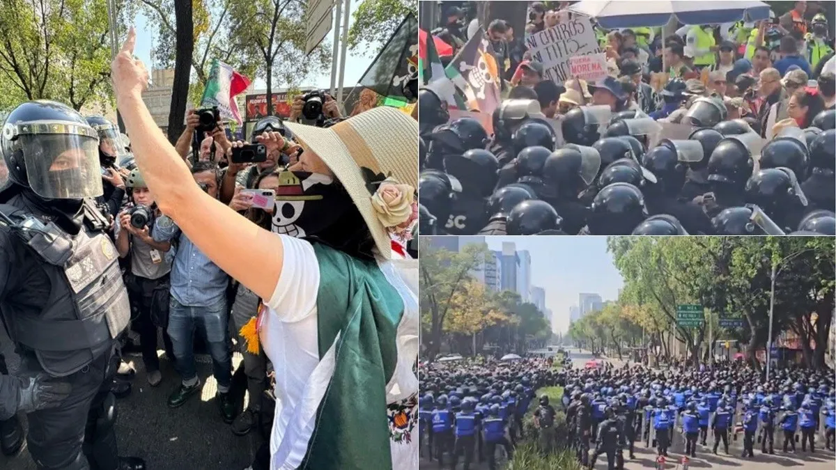 Así respondió Sheinbaum a la marcha de la Generación Z: con granaderos y bloqueos
