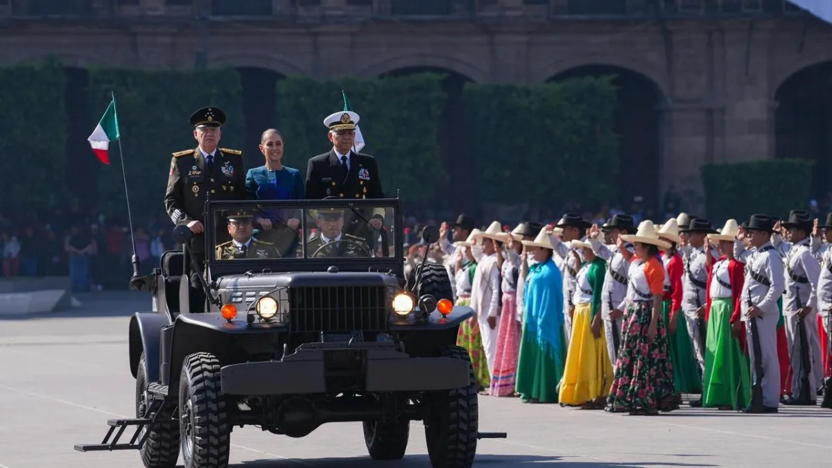Sheinbaum enmarca el desfile del 20 de noviembre en un mensaje político y bajo fuerte resguardo militar