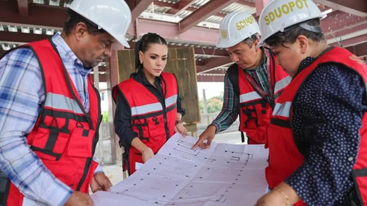 Evelyn Salgado supervisa en Chilpancingo rehabilitación de nueve hectáreas del Polideportivo