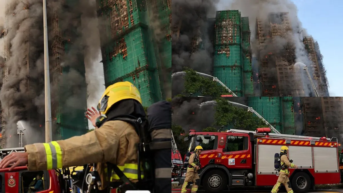 Incendio arrasa un complejo en renovación y deja al menos 13 muertos en Hong Kong