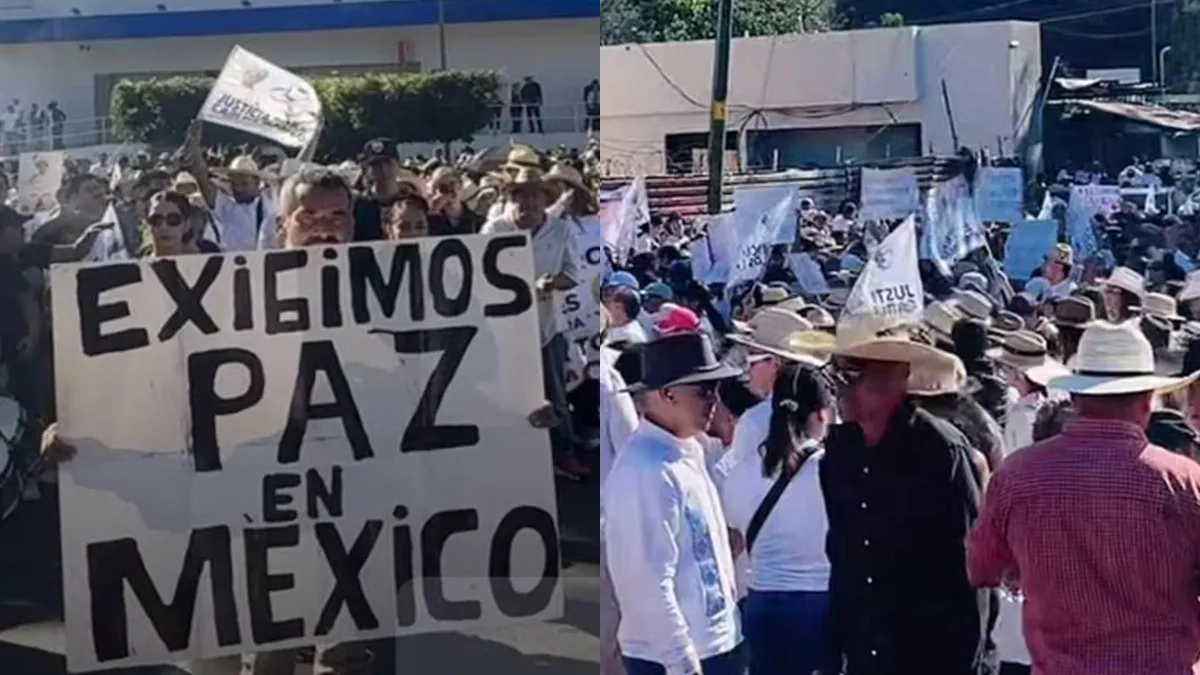 Uruapan clama justicia: miles marchan por la paz tras asesinato de Carlos Manzo