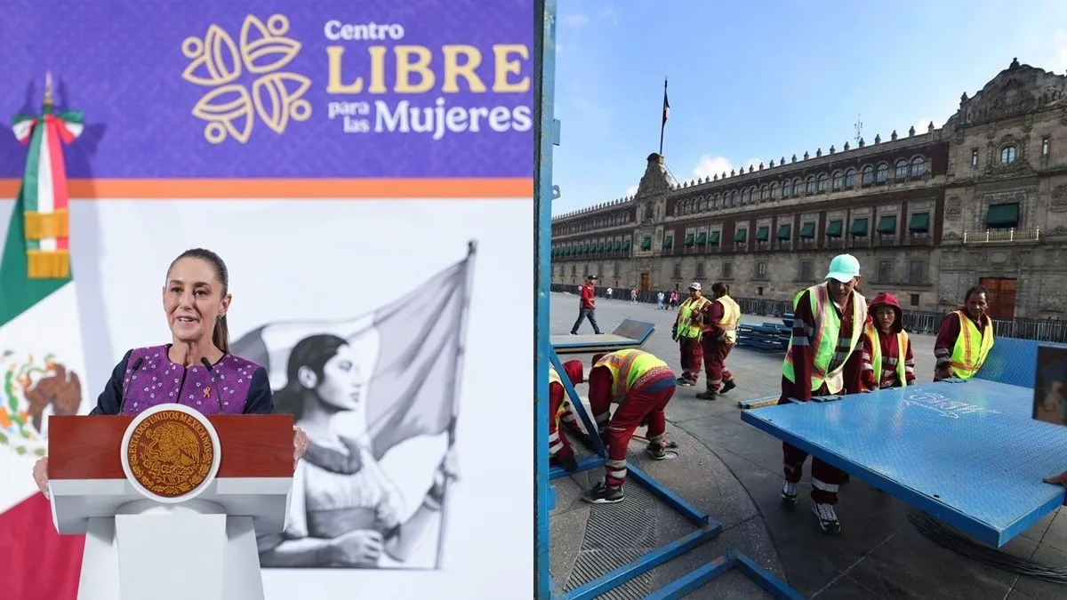 Un “humanismo” amurallado: Sheinbaum blinda el Zócalo ante la jornada feminista del 25N