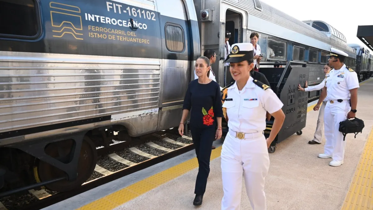 Sheinbaum reactiva la ruta Tonalá–Ixtepec y pone en marcha la Línea K del Tren Interoceánico